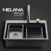 Комплект мойки MLN-D6845B+5 MELANA ProfLine 3-0 200 графит