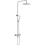 Душевая система MELANA-F610307-T Stello нержавеющая сталь, термостат Душевая система MELANA-F610307-T Stello нержавеющая сталь, термостат